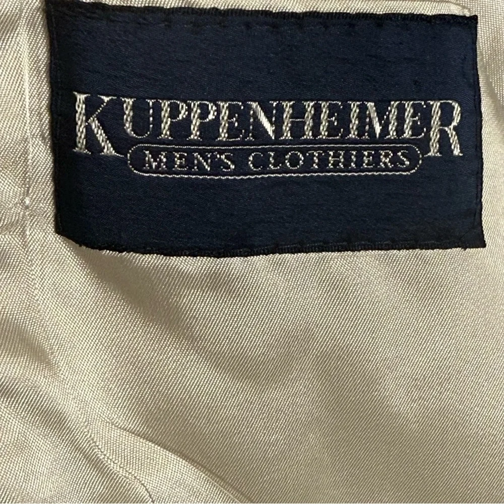 Kuppenheimer Men's Gray Prima Suede 2 Button Single Breasted Blazer Size 42 R